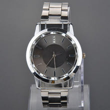 Steel belt rhinestone quartz watches couple of hours