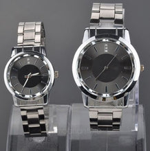 Steel belt rhinestone quartz watches couple of hours