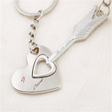 Heart-shaped key ring key chain lover romantic couple