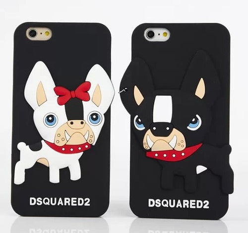 Cartoon Dog Dsquared Silicone Rubber Cover Case