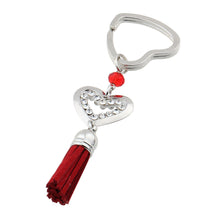 Heart Keychain Love Keychain keychain Red Brush for Women