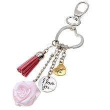 Heart Keychain Love Keychain keychain Red Brush for Women