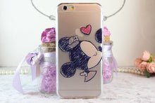 Mickey Mouse cartoon couple kissing TPU Case Back Cover