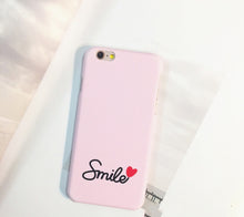 iphone 5 6 6 S Plus Back Cover Cartoon cute smile Couple Case