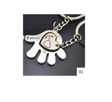Heart-shaped key ring key chain lover romantic couple
