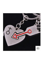 Heart-shaped key ring key chain lover romantic couple