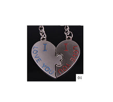 Heart-shaped key ring key chain lover romantic couple