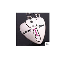 Heart-shaped key ring key chain lover romantic couple