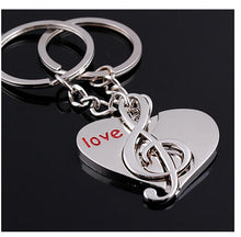 Heart-shaped key ring key chain lover romantic couple