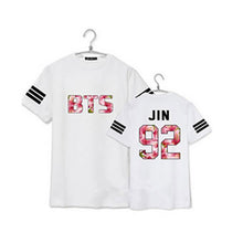 BTS t shirts plus size couple clothes letter print short sleeve