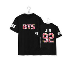 BTS t shirts plus size couple clothes letter print short sleeve