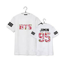 BTS t shirts plus size couple clothes letter print short sleeve