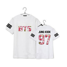 BTS t shirts plus size couple clothes letter print short sleeve