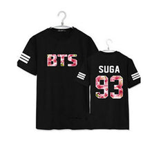 BTS t shirts plus size couple clothes letter print short sleeve