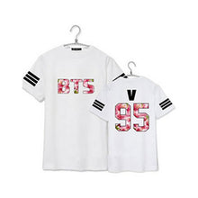 BTS t shirts plus size couple clothes letter print short sleeve
