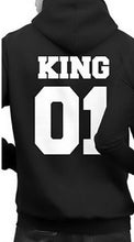 King Queen Hoodie Couple Pullover Sweatshirt Unisex Hoodies