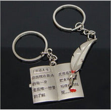 Keychain cartoon key ring holder on valentine car