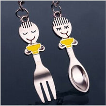 Keychain cartoon key ring holder on valentine car
