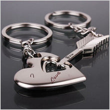 Keychain cartoon key ring holder on valentine car