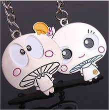Keychain cartoon key ring holder on valentine car