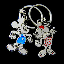Couple Keychain Ring Men Silver Tone Lovers Keychain Women