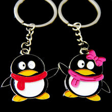 Couple Keychain Ring Men Silver Tone Lovers Keychain Women