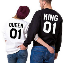 2015 Print QUEEN and KING Lovers Couples Sweatshirts for Autumn