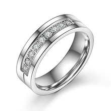 New CZ Wedding Rings for Women Men Gold Plated