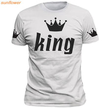 T Shirt Imperial Crown Printing Couple Clothes lovers