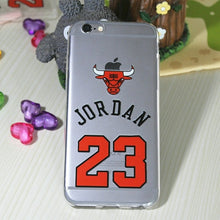 Fashion Jordan 23 Lovers Couple TPU Soft Phone Pouch case