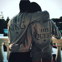 King and Queen Couples Matching Letters Print Men Women Lovers