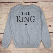 King and Queen Couples Matching Letters Print Men Women Lovers