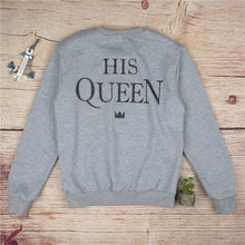 King and Queen Couples Matching Letters Print Men Women Lovers