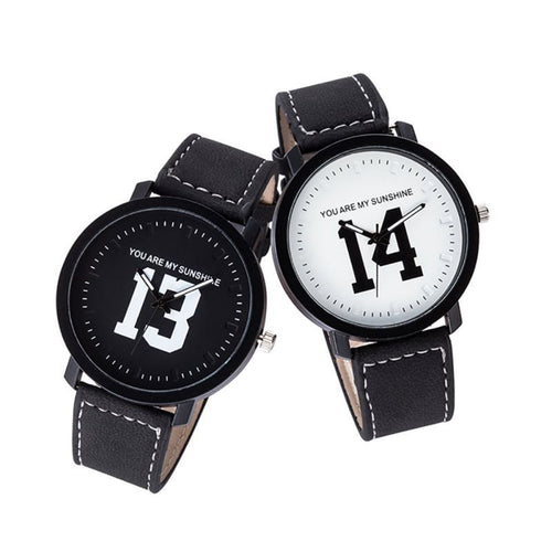 Fashion Cool No.13& No.14 Lovers Couple Wrist Watch