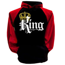 Long Sleeve Letters And Crown Pullover Raglan sleeve lovers Hoodie