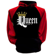 Long Sleeve Letters And Crown Pullover Raglan sleeve lovers Hoodie