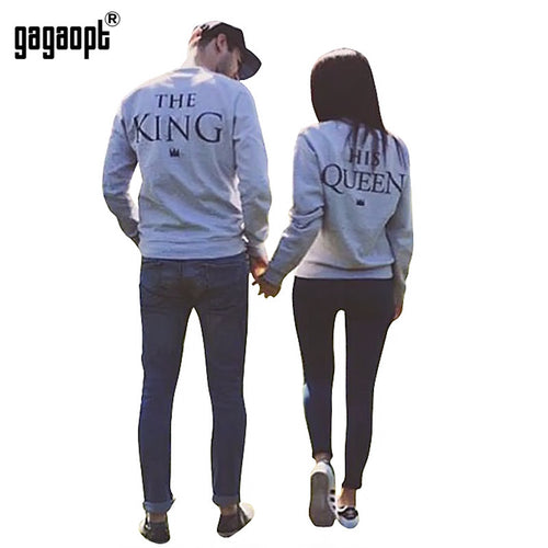 2016 KING & QUEEN Printed New Autumn Couple Sweatshirt