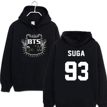 2016 kpop fleece hooded sweatshirt letter print