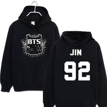 2016 kpop fleece hooded sweatshirt letter print