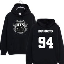 2016 kpop fleece hooded sweatshirt letter print