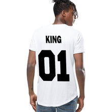 T Shirt King Queen Print T-shirt For Valentine's Day