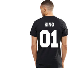 T Shirt King Queen Print T-shirt For Valentine's Day
