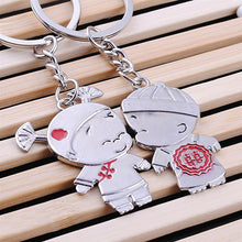 Heart Keychain Silver plated ring Lovers Gift