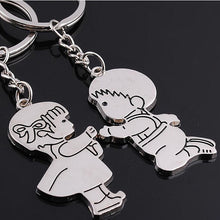 Heart Keychain Silver plated ring Lovers Gift