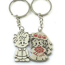 Heart Keychain Silver plated ring Lovers Gift