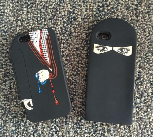 Arabic Muslim Fabric Style Lovers Design Cute Silicon Case