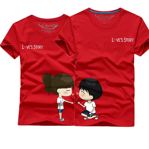 Lover couple Clothes Short Sleeve T-shirt