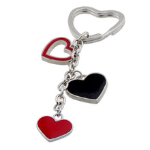 Carro Crystal Heart Pendant Keychain Car port