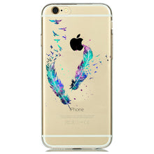 Couples Owl Feather Dreamcatcher Transparent Soft Case