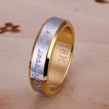 New CZ Wedding Rings for Women Men Gold Plated